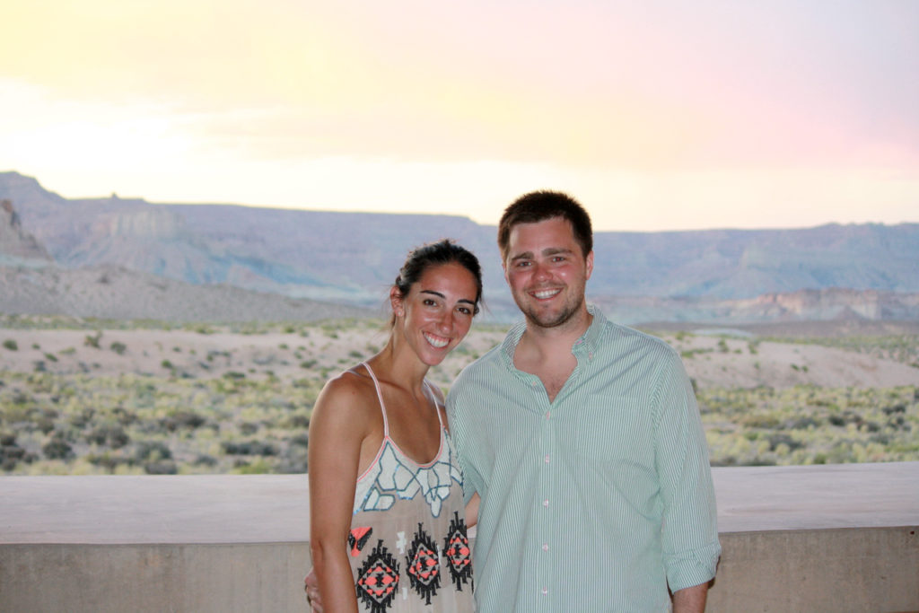 The happiness of a newlywed couple on a vacation without fishing.